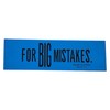 Huge 6.75" 'for Big Mistakes.' Colorful Rubber Pencil Erasers. Rectangular