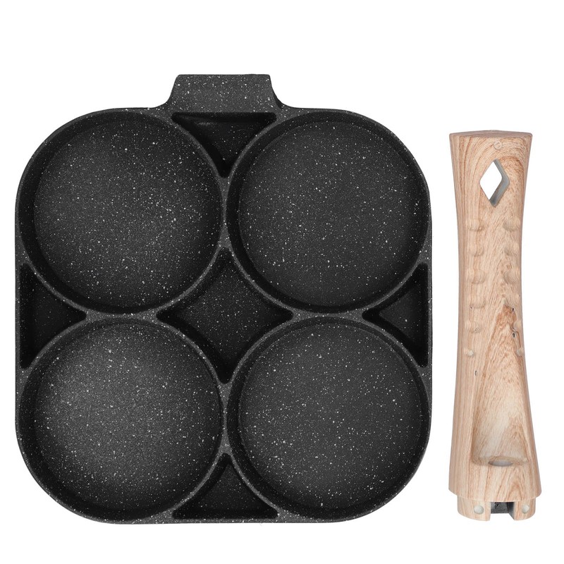 4Hole Frying Pot NonStick Egg Pancake Cooking Pan Cookware For