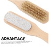 Baluue Foot File Scraper 2pcs Wood Foot Scrub Tools for