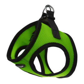 Bark Appeal Lime Green Step-in Dog Harness for Small-Medium Pets – Updated Sizing, Re-Measuring is Essential – Soft Vest Harness – Anti-Choke with Adjustable Strap & Heavy Duty Clip – S