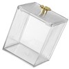 CAXUSD 2pcs Cotton Pad Holder Transparent Cosmetic Organizer for Makeup