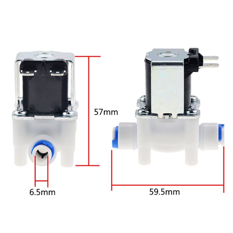 Metaland Water Inlet Solenoid Valve DC24V 1/4" Normally Closed for