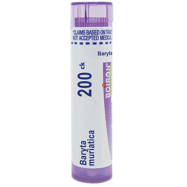 Boiron Baryta Muriatica 200Ck for Sore Throat Pain with Hypersensitivity to Cold - 80 Pellets