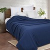 BELIZZI HOME 100% Cotton Bed Blanket, Breathable Thermal Blanket Full