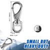 KINLINK 304 Stainless Steel Swivel Snap Hooks, 8 Pack 4