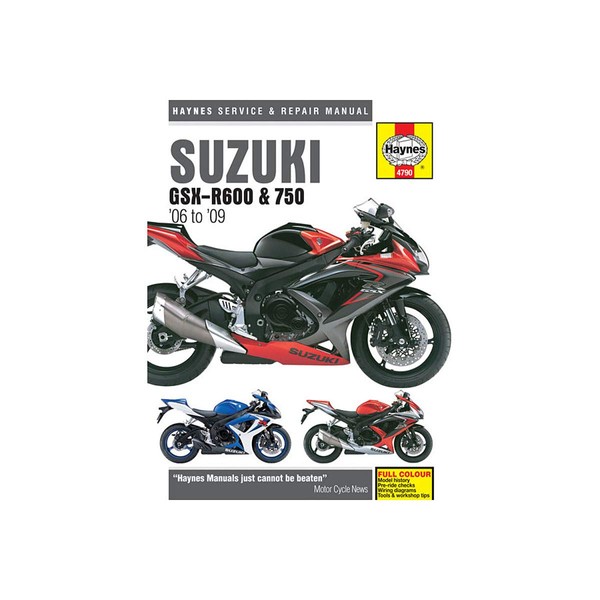 Haynes Manuals SUZ GSXR600/750 06-09 4790