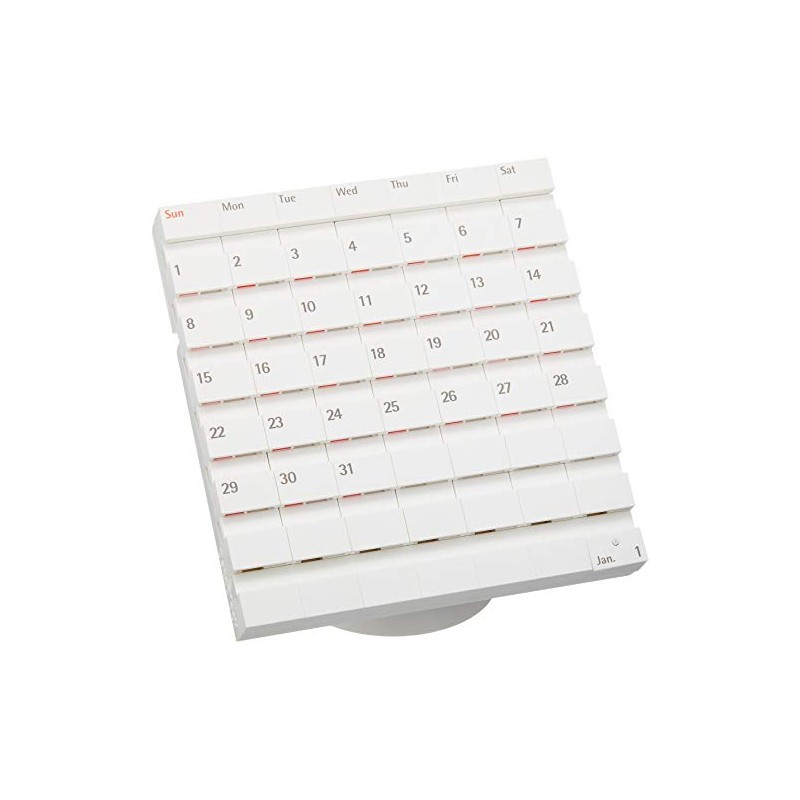 dateblock Tate Tabletop Perpetual Block Calendar Date Block Horizontal ,