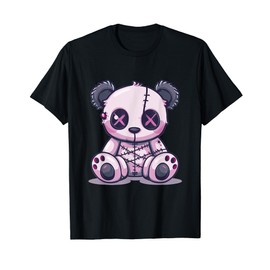 Goth Pastel Cute Creepy Kawaii Panda Voodoo Doll T-Shirt