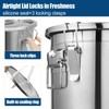 YinCukiEle 3.17Gal/12L Stainless Steel Airtight Canister, Airtight Food Storage Container