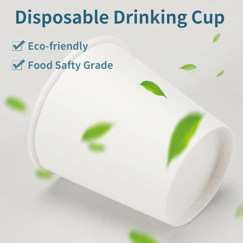 SUL Paper Cups, White Paper Coffee Cups, 200ml Disposable Party