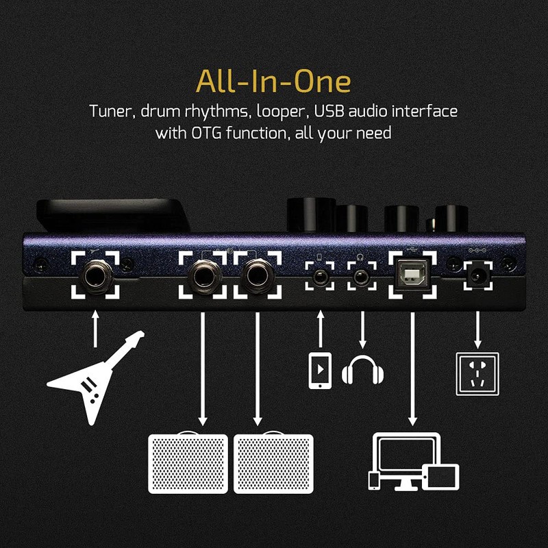 Valeton GP-100 Guitar Bass Amp Modeling IR Cabinets Simulation Multi