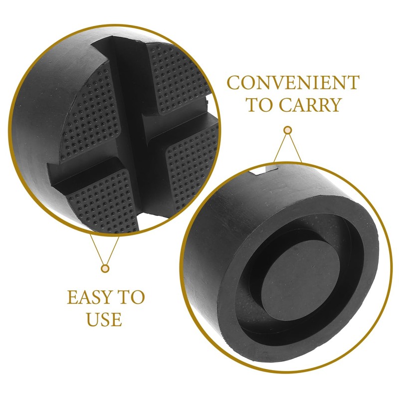 TOYZFRIENDY Car Jack Pad Round Rugged Design Durable Rubber Floor