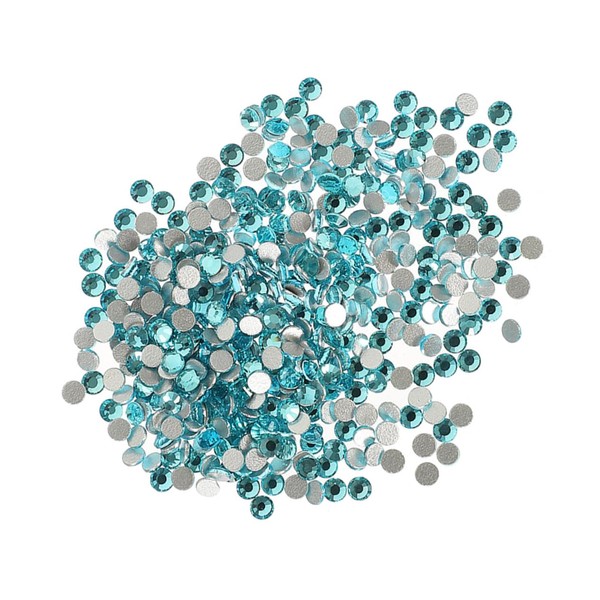 TEHAUX 2880Pcs Flat Back Glass Rhinestones for Nail Art Vibrant