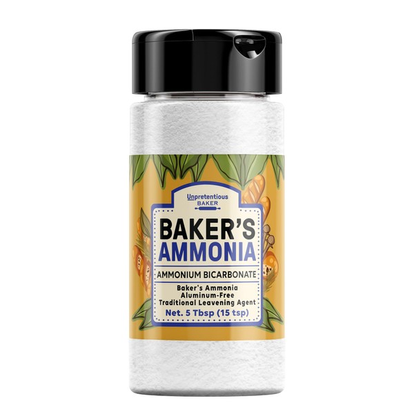 Unpretentious Baker's Ammonia, (5 Tbsp), Ammonium Bicarbonate, Traditional Leavening Agent
