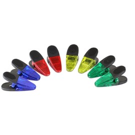 VIP Home Essentials -Thick Plastic Clips with Neodymium Magnet - 3-1/4" Length - Durable Versatile All-Purpose