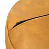 Thgonwid Unstuffed Faux Leather Pouf Cover, Handmade Footstool Ottoman Storage