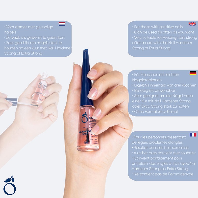 Herome - Nail Hardener Sensitive 10ml | With Keratin, Nail