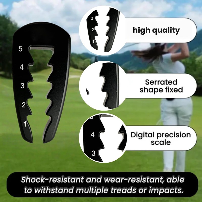 2PCS Adjustable Golf Tee Height Tool,Adjustable Precision Tees Height Setter,Precision