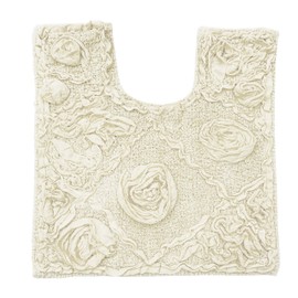 Home Weavers Modesto Bath Absorbent Cotton, Soft Rug, Machine wash Dry, 20"x20", Ivory