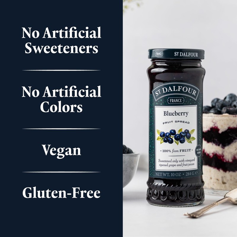 St. Dalfour Blueberry Fruit Spread - 10oz - 100% from
