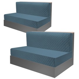 RV Dinette Cushion Covers,RV Stretch Sofa Seat Slipcovers Microfiber Soft Jacquard Fabric Automotive Seat Cover RV Couch Covers Booth Set Washable ＆ Easy Fitted 2 Backrest Cover & 2 Bench Cover