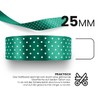 Netuno 1 x Satin Ribbon Copper Polka Dot 25 mm