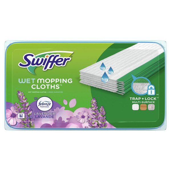 Swiffer Sweeper Wet Mopping Pad Multi Surface Refills for Floor Mop, Lavender & Vanilla