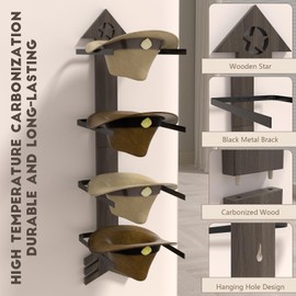 Cowboy Hat Rack - Stylish Cowboy Hat Holder for Wall - Organize and Display Your Hats with Ease - Ideal Western Decor(2pcs)