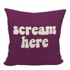 Mancheng-zi Funny Scream Decor, Scream Pillow Covers 18x18, Fun Pillows,Fun