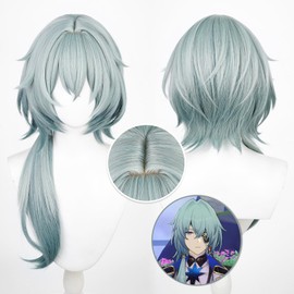 Collapse Star Rail Wig, Cosplay, March, Himeko, Kafka Tanjo, Cosplay Costume, Wig, High Temperature, Heat Resistant, School Festival, Cosplay Honkai Star Rail Wig with Net