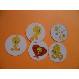 Unbranded Pre Cut One Inch Bottle Cap Images TWEETY BIRD Free Shipping - photo, 15 images