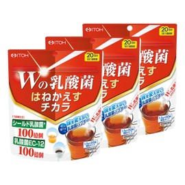 井藤漢方製薬 Wの乳酸菌はねかえすチカラ×3個