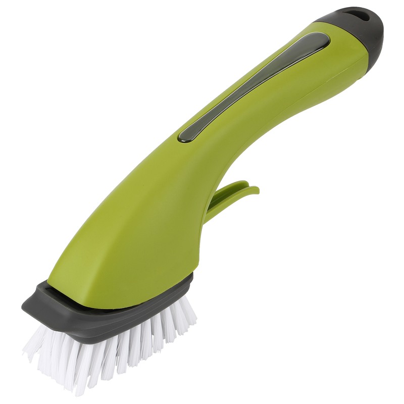 Long Handle Cleaning Brush with Soap Dispenser for Kitchen Pan