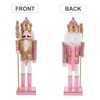 Garneck Pink Nutcracker- Pair of Christmas Nutcracker Ornament, Gorgeous Nutcracker