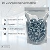 License Plate Screws - #14 x 3/4" Inch - Slotted