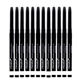 Beauty Spot (12pcs) Nabi Retractable Waterproof Eyeliner Pencil - Long Lasting Fade Resistant Formula - Quick Makeup Remover (White)