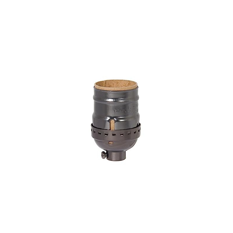 B&P Lamp® Short Keyless, Aluminum Medium Base Lamp Socket with