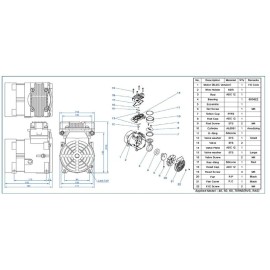 Aftermarket Vertex Aquatics 1/4 hp Air Compressor Rebuild Kit Piston Cup Seal ONLY COM500-MK