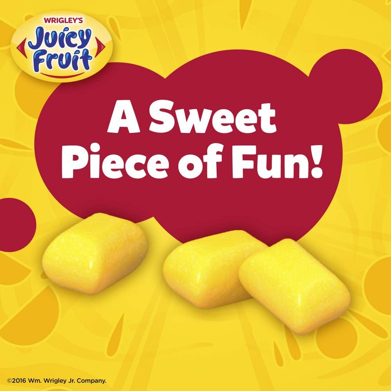 JUICY FRUIT Fruity Chews Original Sugarfree Gum, 40 Piece Bottle