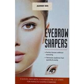 Eyebrow Shaper Waxing Strips[56 Pre Cut] Unwanted Facial Hair Removal Essential Eyebrow Shapers Wax Strips kit for All Women & Girls