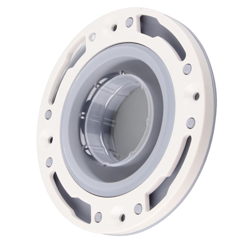 Toilet Flange Silicone and ABS Gray Universal Toilet Flange Replacement