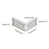 sourcing map 5Pcs Inside Corner Bracket Gusset, 77x77x40mm 4080 Angle