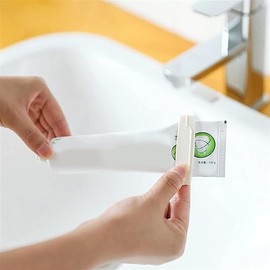 3Pcs White Toothpaste Dispenser Tube Squeezer Holder Toothpaste Clips Tubular Squeezer for Bathroom Durability and Fashion,Bathroom Safety, Aids and Accessories