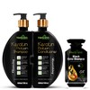 Herbishh Black Hair Dye Kit with Keratin Shampoo & Conditioner