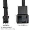 LUORNG 2PCS Mini 2-Pin Fan Adapter Cables to 4-Pin PC