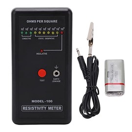 Resistance Tester Precise Static Electricity Tester Resistance Measuring Instrument Digital Electrostatic Analyzer Static Detector Self Calibration
