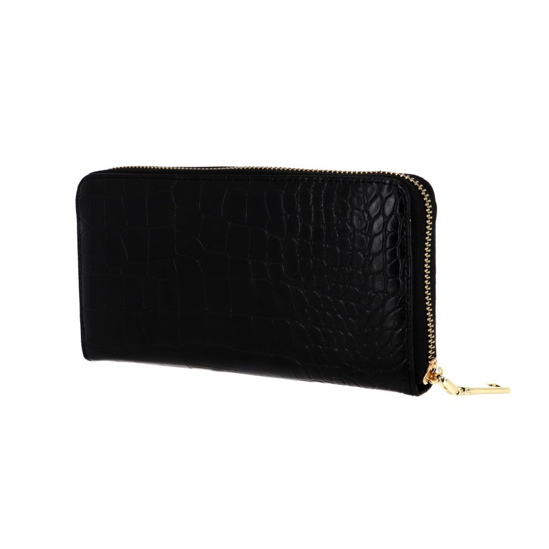 Bodenschatz Zip Around Wallet L Black, black, Classic