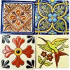Escanver 20x Azulejos Mosaicos Premium Talavera Confetti Relieve 10cm