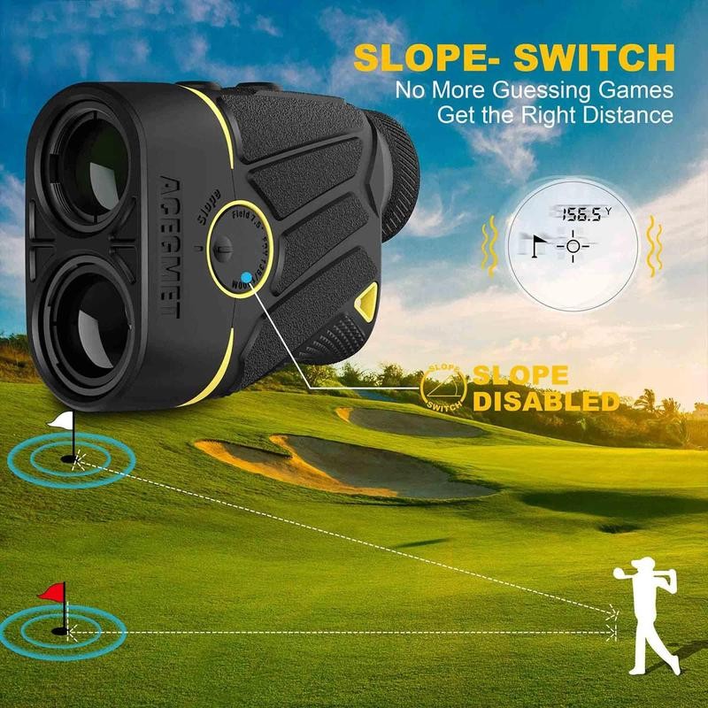 ACEGMET 1100 Yard 8 Mode Golf Laser Rangefinder with 6x
