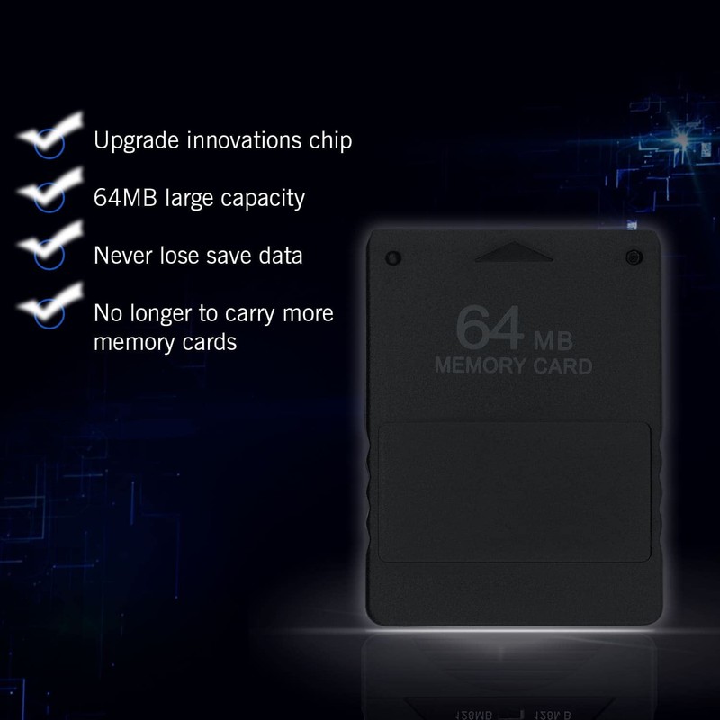 Mcbazel 64MB Memory Card for PS2/PS2 Slim - High Speed